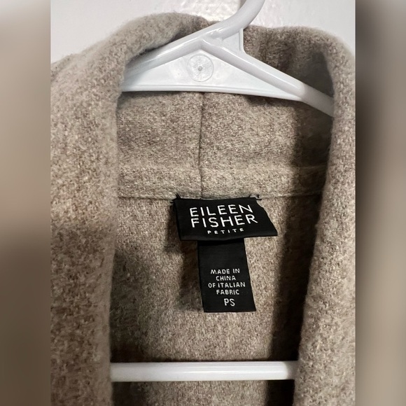 Eileen Fisher Lightweight Boiled Wool Coat in Size S Petite $398 - Picture 3 of 4